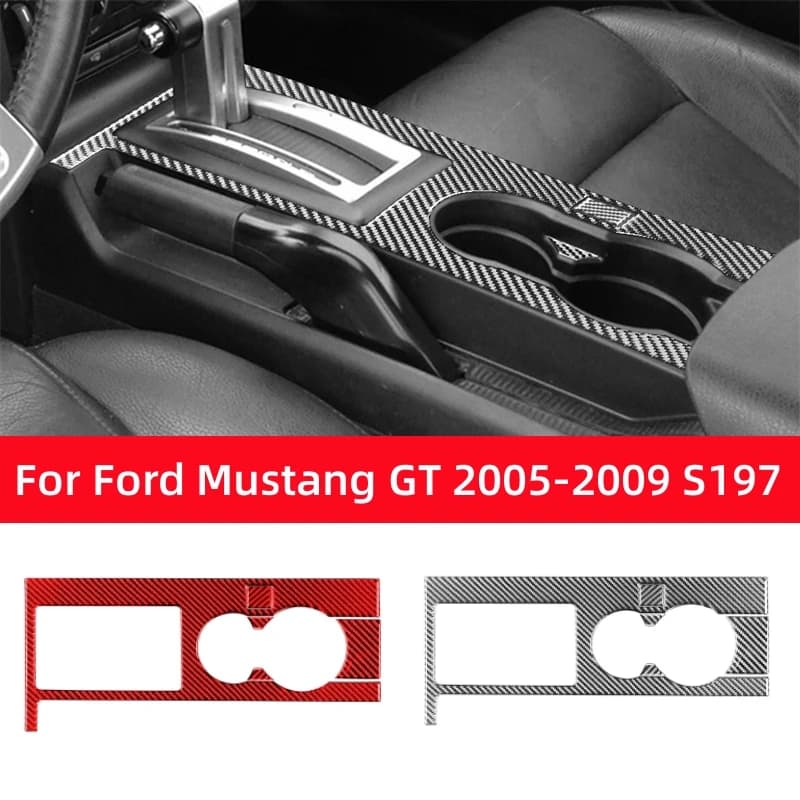 Accessories for Ford Mustang GT 2005-2009 S197, Carbon Fiber Change Panel, Car Interior Decorative Sticker