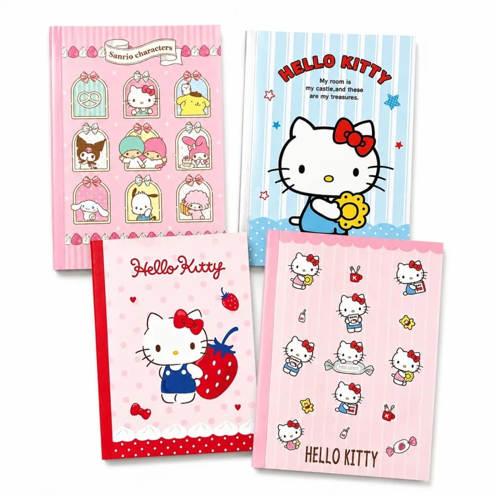 Genuine Sanrio A5 B5 Writing Notebook Hello Kitty My Melody Perfect Bound Journal for Class Notes Office Work Study Planner