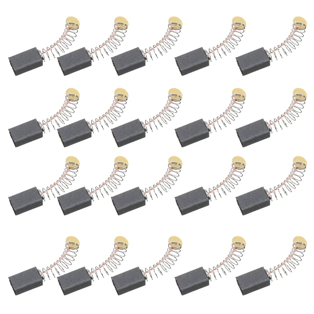 Spazzole di carbone 20Pc 5x8x15mm spazzole di grafite motore spazzole di carbone piumate per smerigliatrice angolare Trimmer strumento martello elettrico Acce