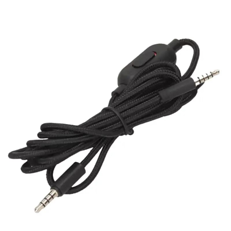 Mute Volume Control Clip Braided Replacement Cable Extension Cord Wire For Logitech G233 G433 GPROX Gaming Headset