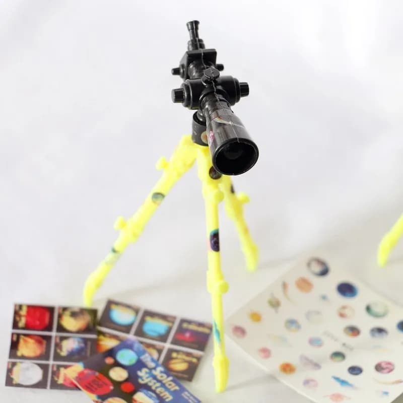 Telescopio in miniatura per casa delle bambole Modello di scena planetaria fai-da-te Decorazioni per la casa della casa delle bambole