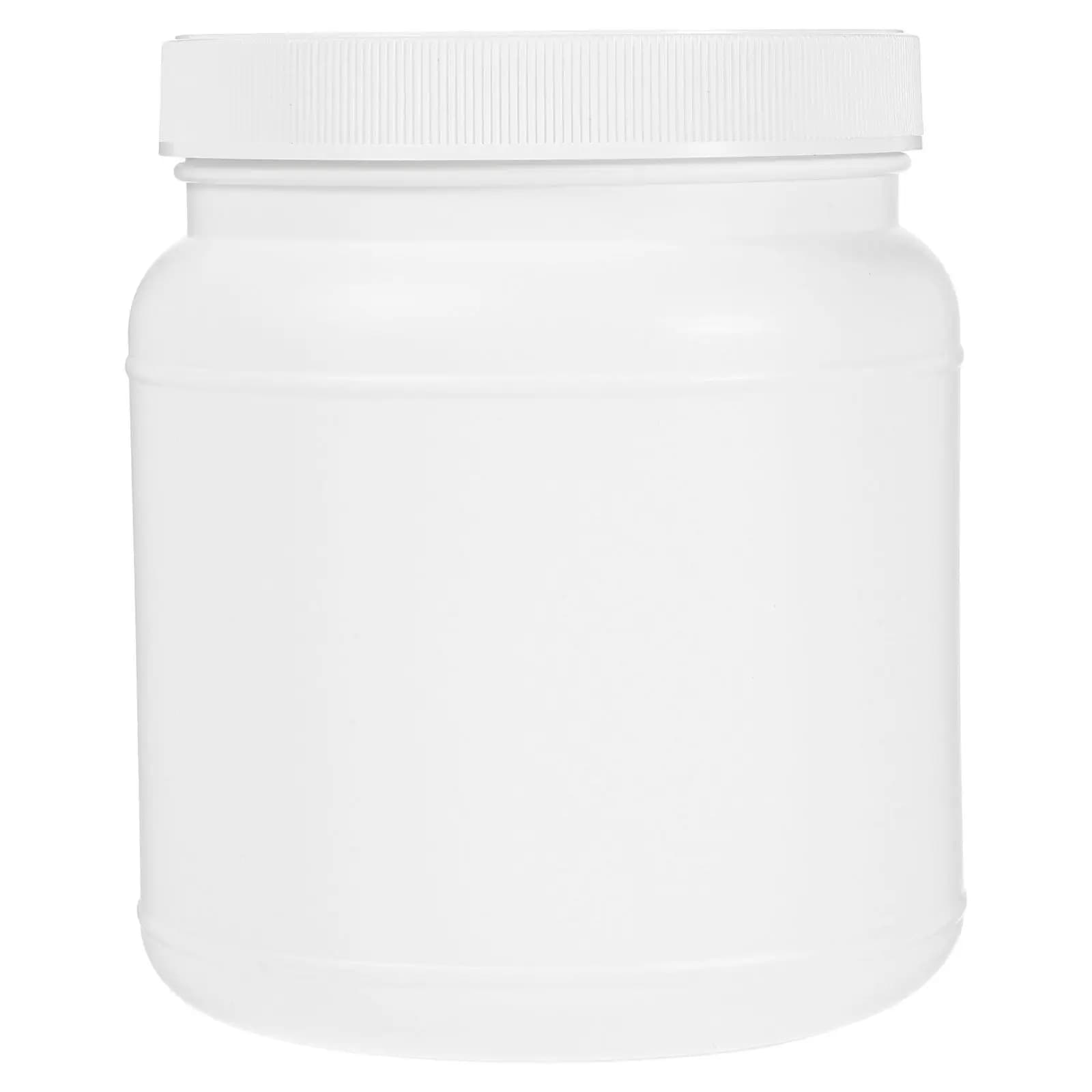 Sealed Plastic Jar with Screw Lid Large Capacity Container for Powdered Food Milk Protein Coffee Kitchen Storage Solution