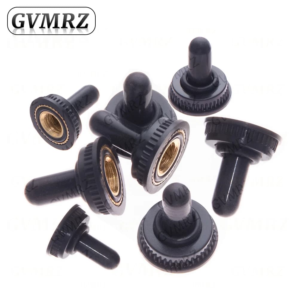1/2/5/10PCS 12MM 6MM Toggle Switch Waterproof Rubber Resistance Cover Dust Cap Boot Black Tarpaulin
