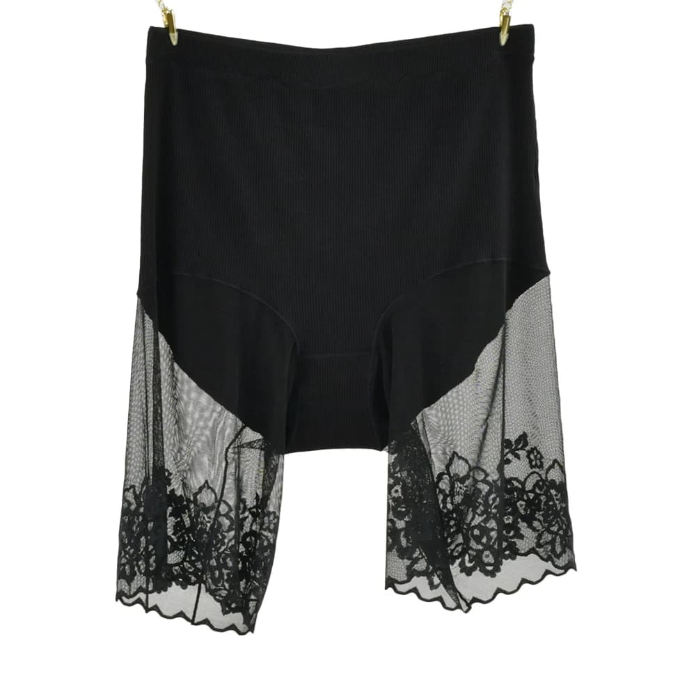 Women's High Waist Safety Shorts Boxer Anti-sweeping Clear Lace Sweeping Plus Size Summer Underwear Slimming Sexy Underskirt Mutandine