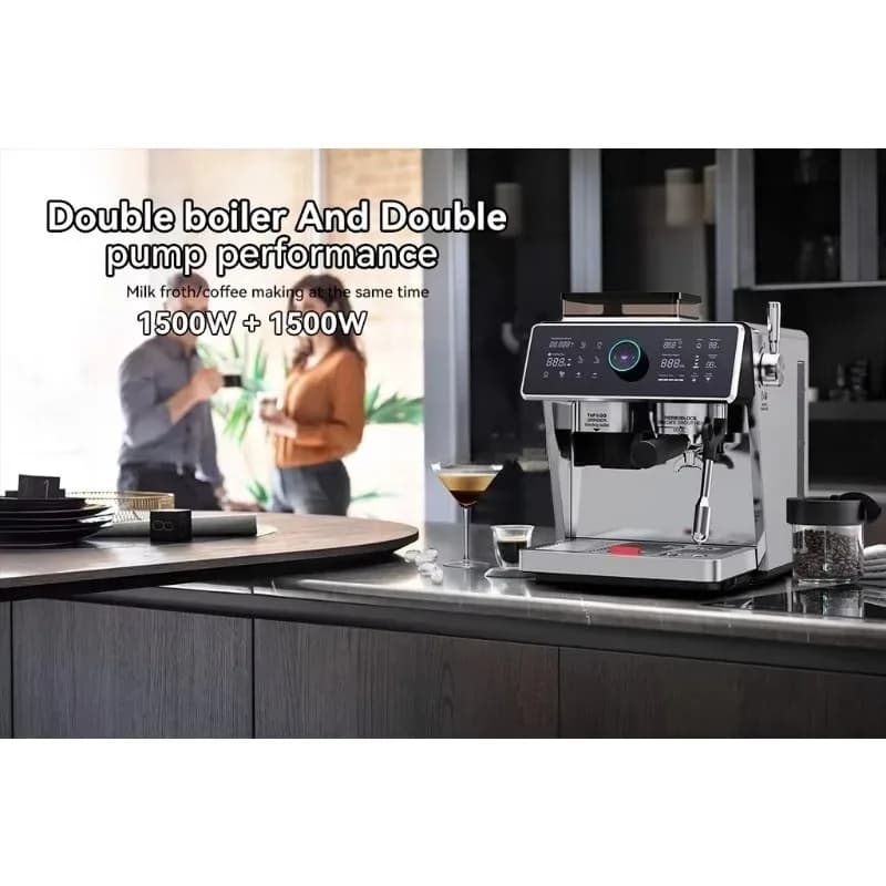 Electric Coffee Machine with PID Temperature Control, High Pressure Expression Machine 15 Bar for Professional Use
