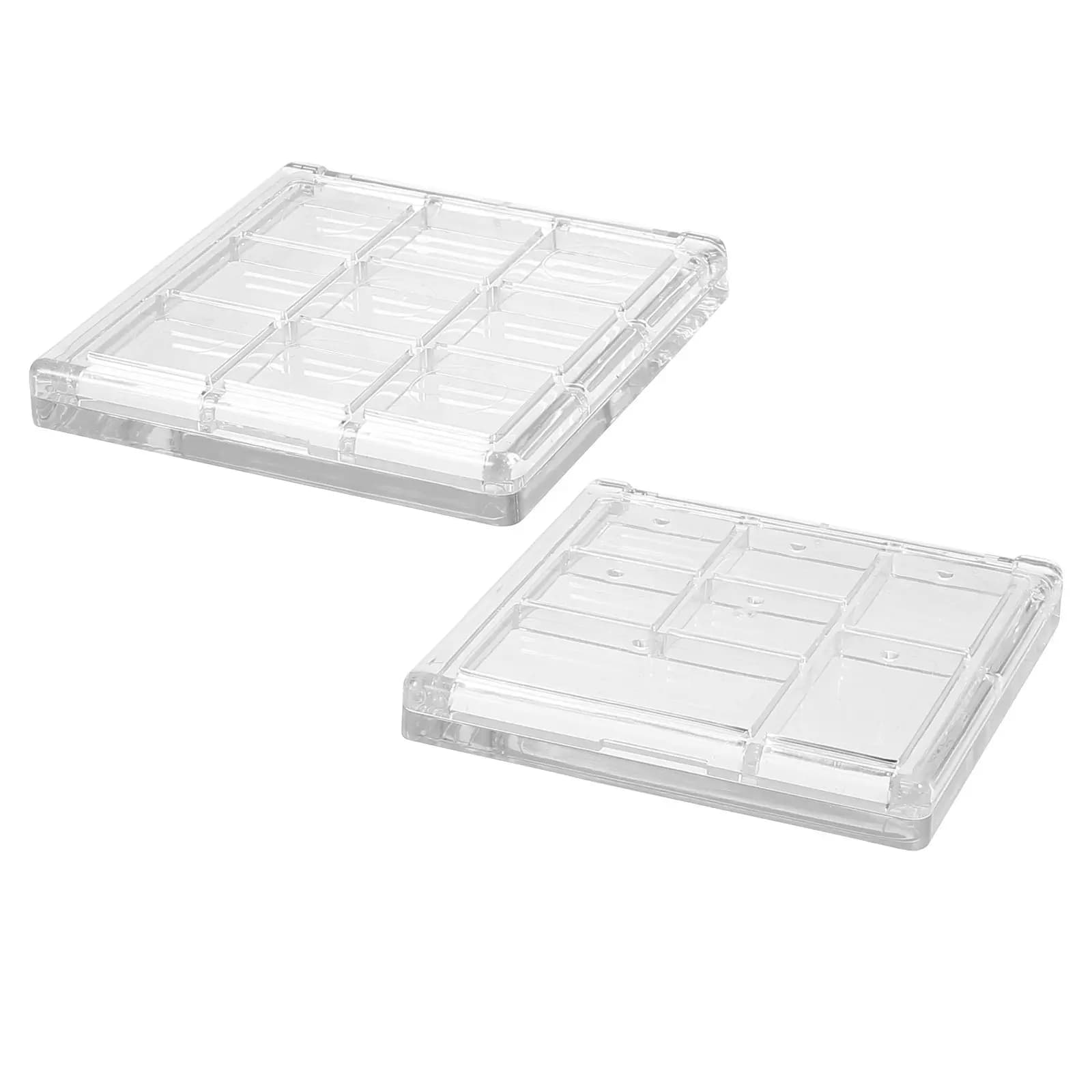 Set di 4 Contenitori Vuoti per Ombretto, Design Semplice, Scatola Porta Trucchi per Ombretto, Blush, Illuminante, Fondotinta e Rossetti