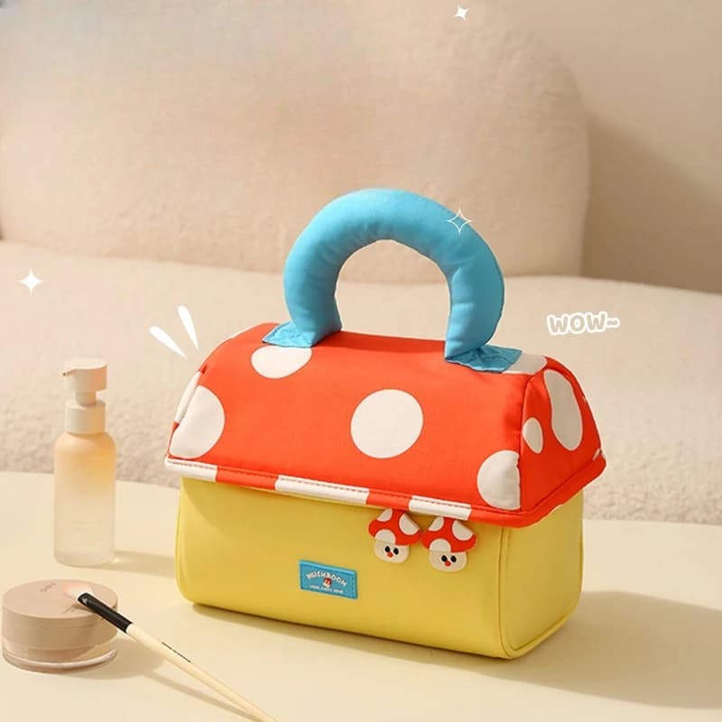 New Cosmetics Storage Bag High-quality Portable Outdoor Portable Storage Bag Cartoon Multi Layered Travel Grooming Storage Bag