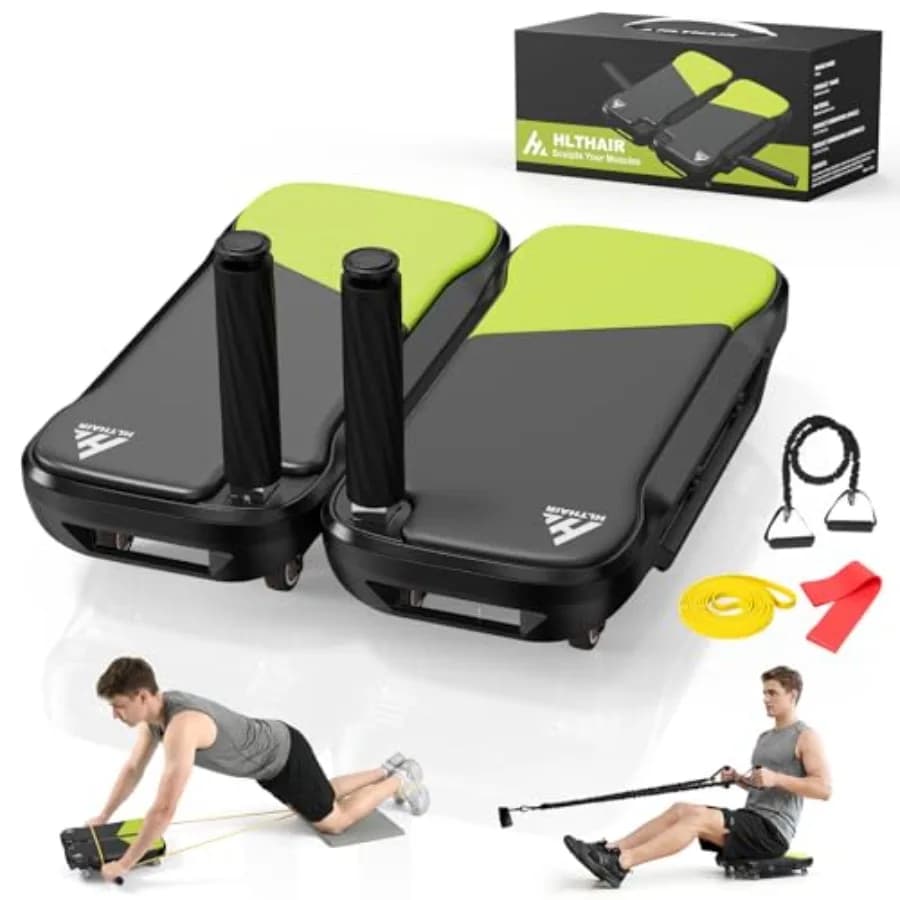 Ab Roller Wheel for home gym use ABS plastic black detachable 360 multi-directional design with 8 wheels for full-body core wor