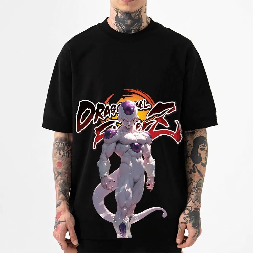 T-shirt Classica Stile Giapponese Dragon Ball Frieza 2026 Nuova Stampa Manica Corta Uomo Donna Top