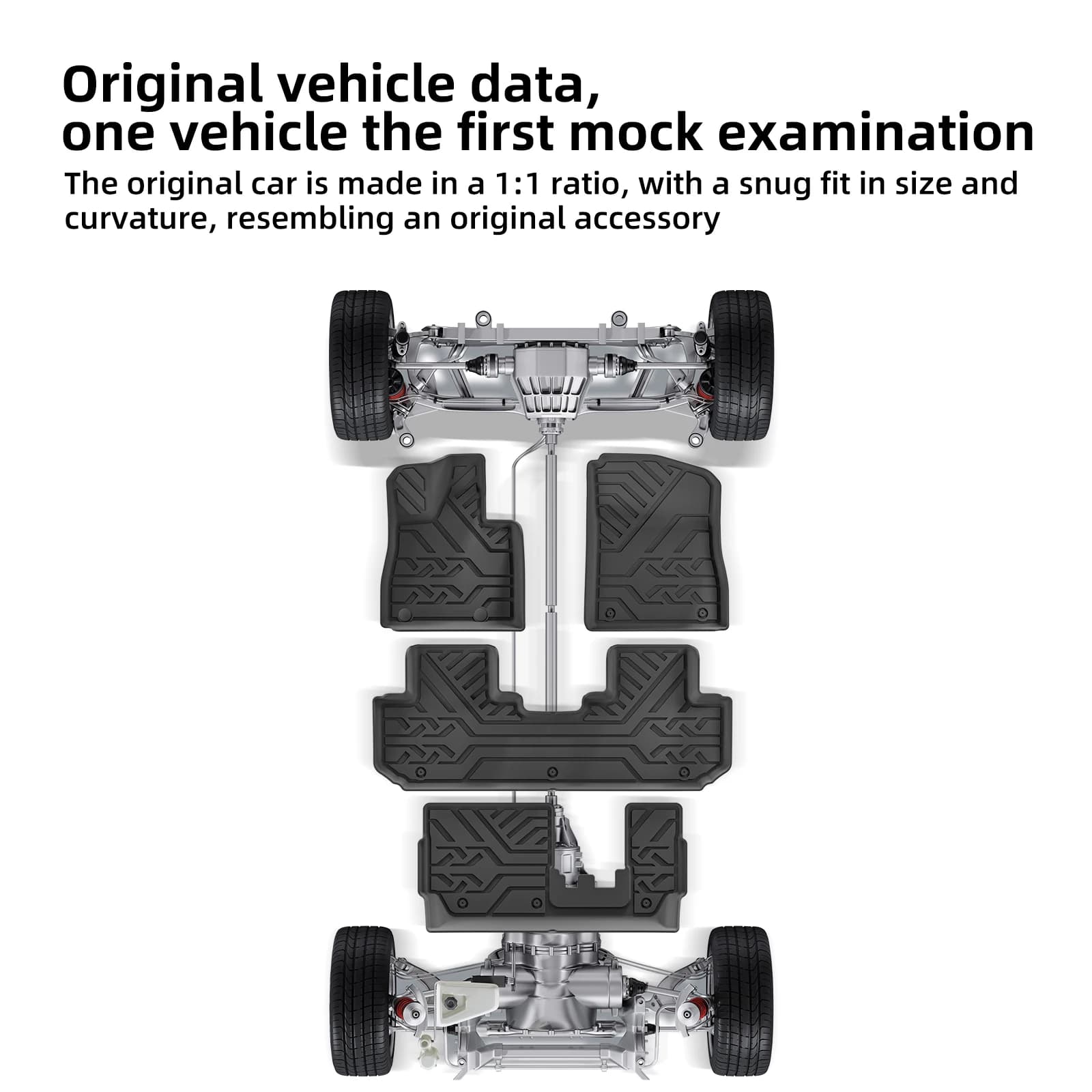 LUCKEASY Left Drive for BYD Tang L/Atto 8/Sealion 8 2025 2026 7Seats (Built-in Refrigerator Model) Car Floor Mats Cargo Trunk