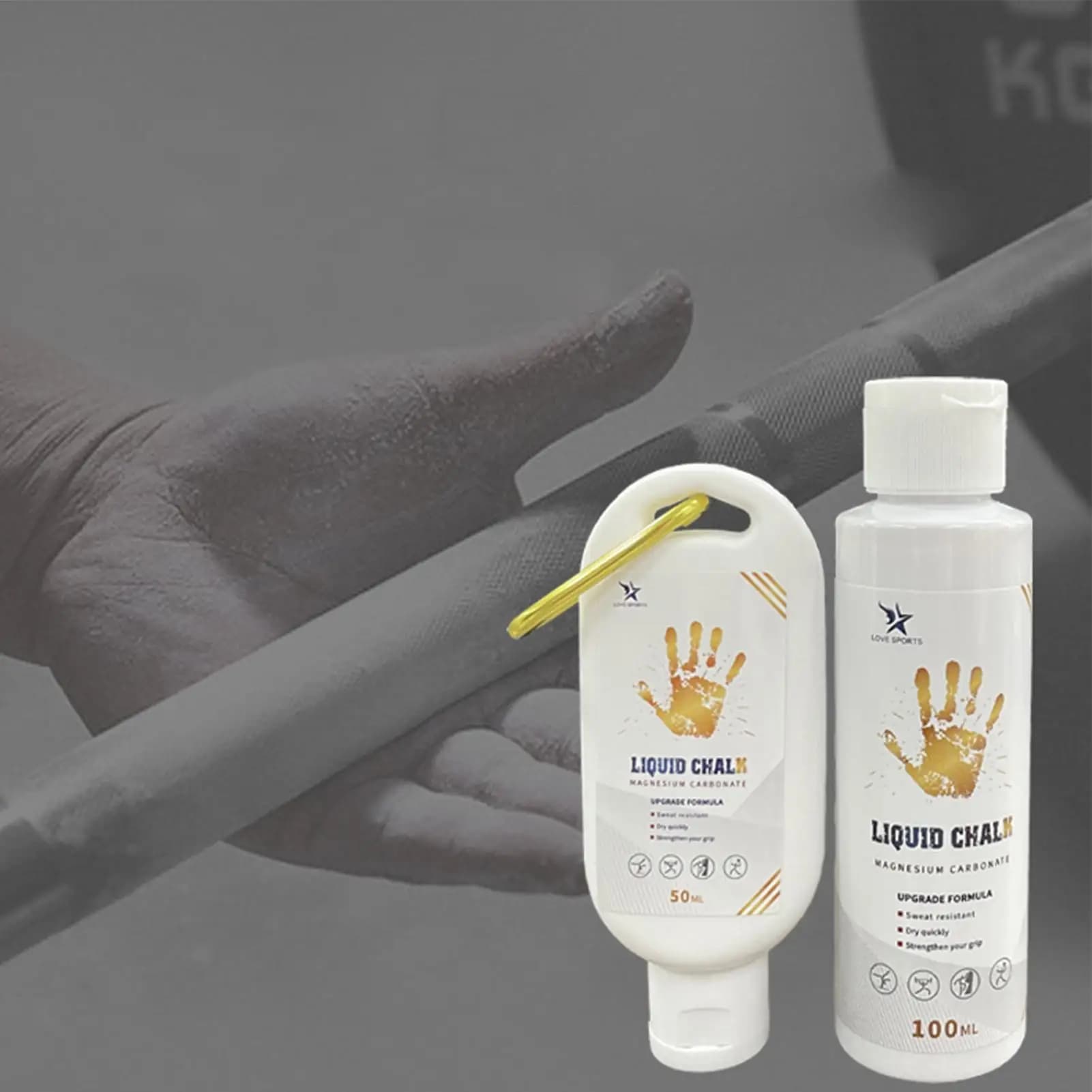 50/100/200ml Liquid Chalk Sports Magnesium Powder Fitness Weight Lifting Anti Slip Cream Grip Weight Lifting Climbing Gym