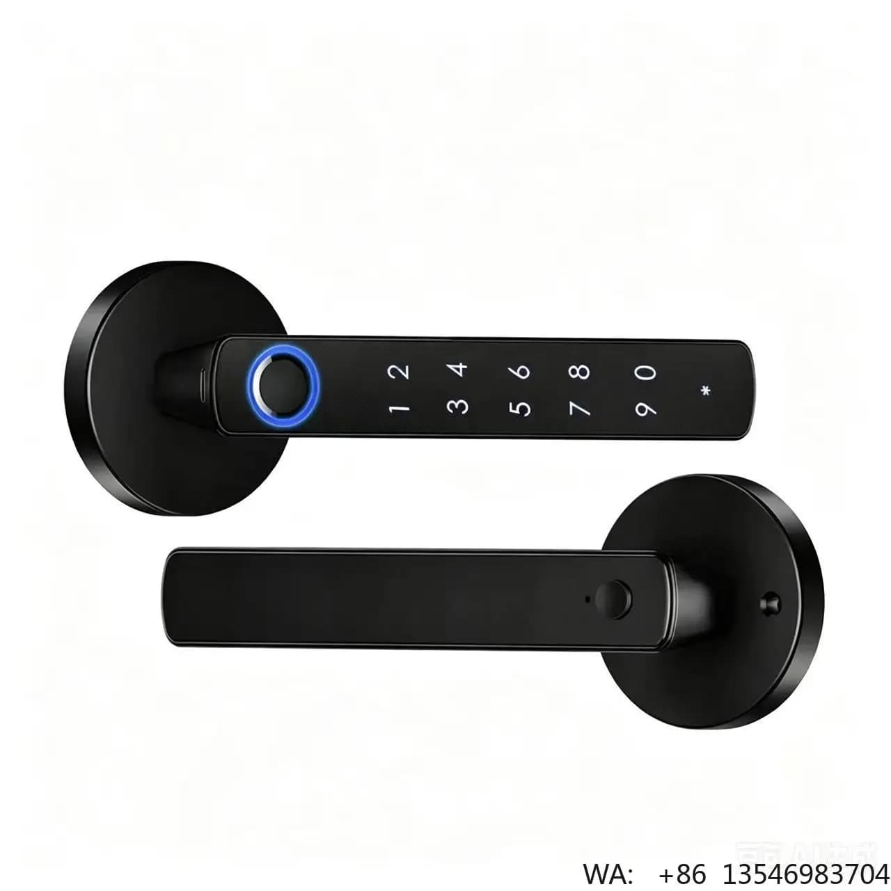 Serratura Elettronica Intelligente con Impronta Digitale TUYA per Cloud, per Porte Interne in Legno, Compatibile con TTLock T20, per Commercio Estero Transfrontaliero