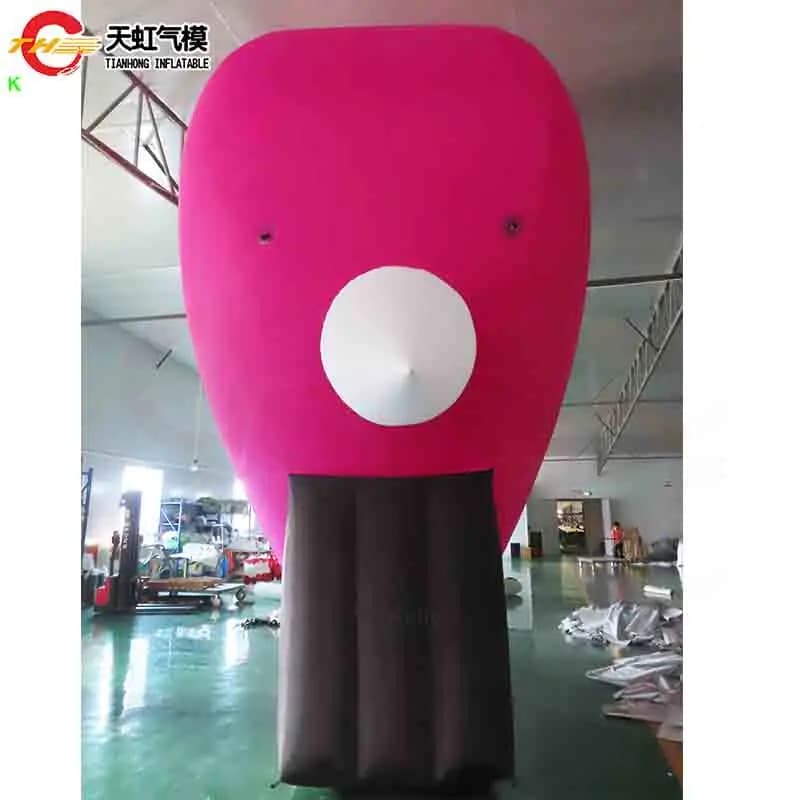 Cuore gonfiabile gigante con frecce a spedizione veloce per la decorazione di San Valentino Modello di cuore gonfiabile su misura con ventilatore