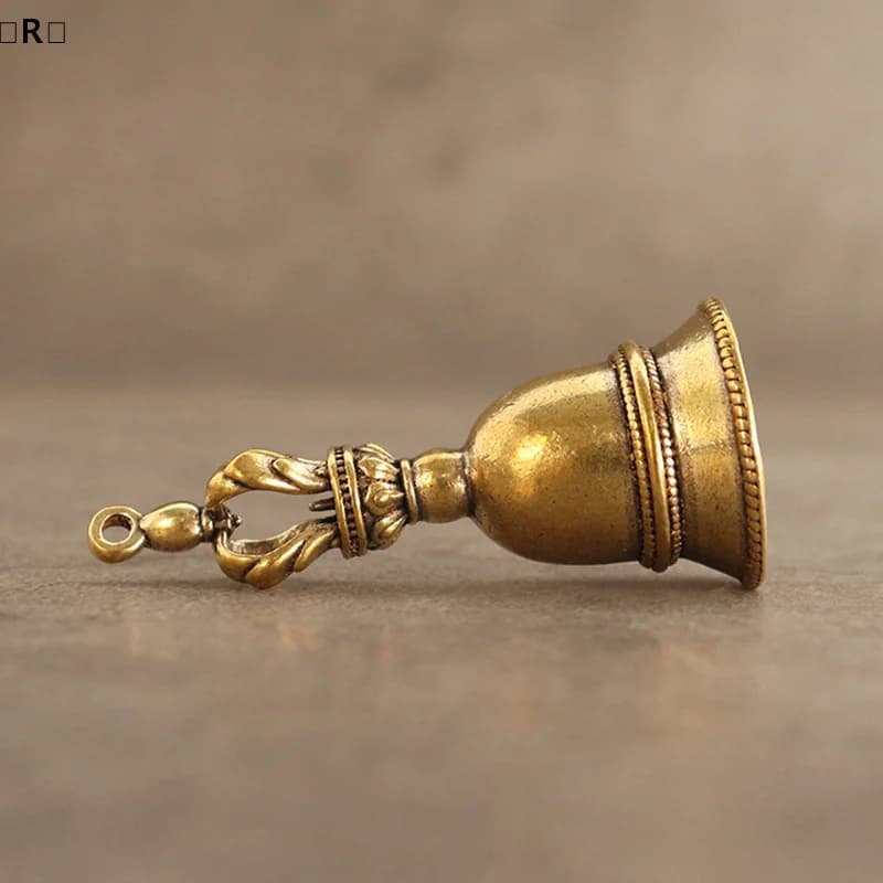 〔R〕Retro Copper Bell Wind Chimes Brass Crafts Die-casting Falling Wind Chimes Tibetan Bronze Bell Ideas Copper Bell Pendant