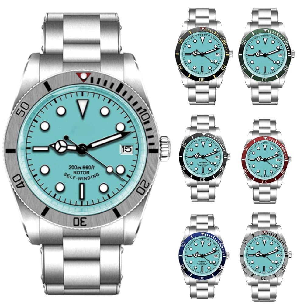 39mm New Design Snowflake hands men's mechanical wristwatch Luxury 10Bar Sapphire NH35 automatic watch for men woman
