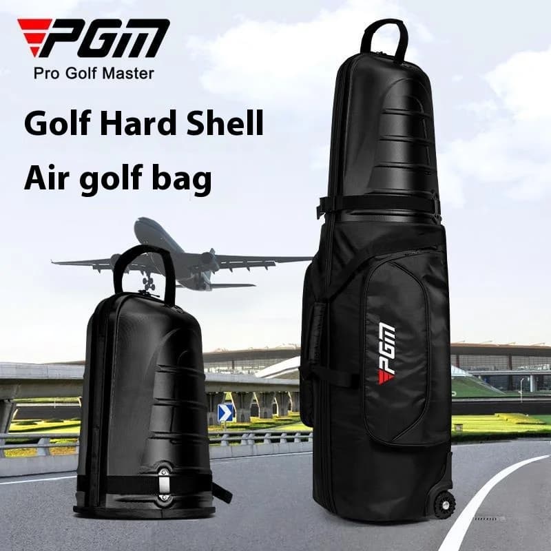 PGM HKB014 Borsa da golf per aviazione Borsa da spedizione per aereo con guscio rigido per uomo e donna con borsa da viaggio per pattinaggio a rotelle