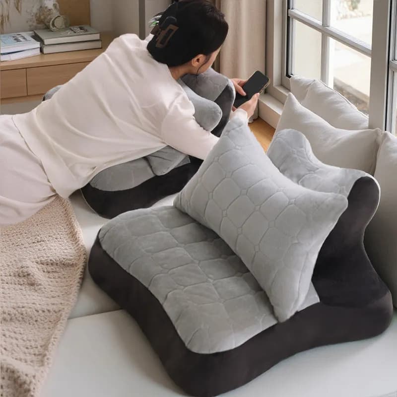 Cuscini Cervicali e Cuscino da Lettura per Riposo a Letto, Cuscino Ergonomico in Memory Foam per Lettura in Posizione Prona