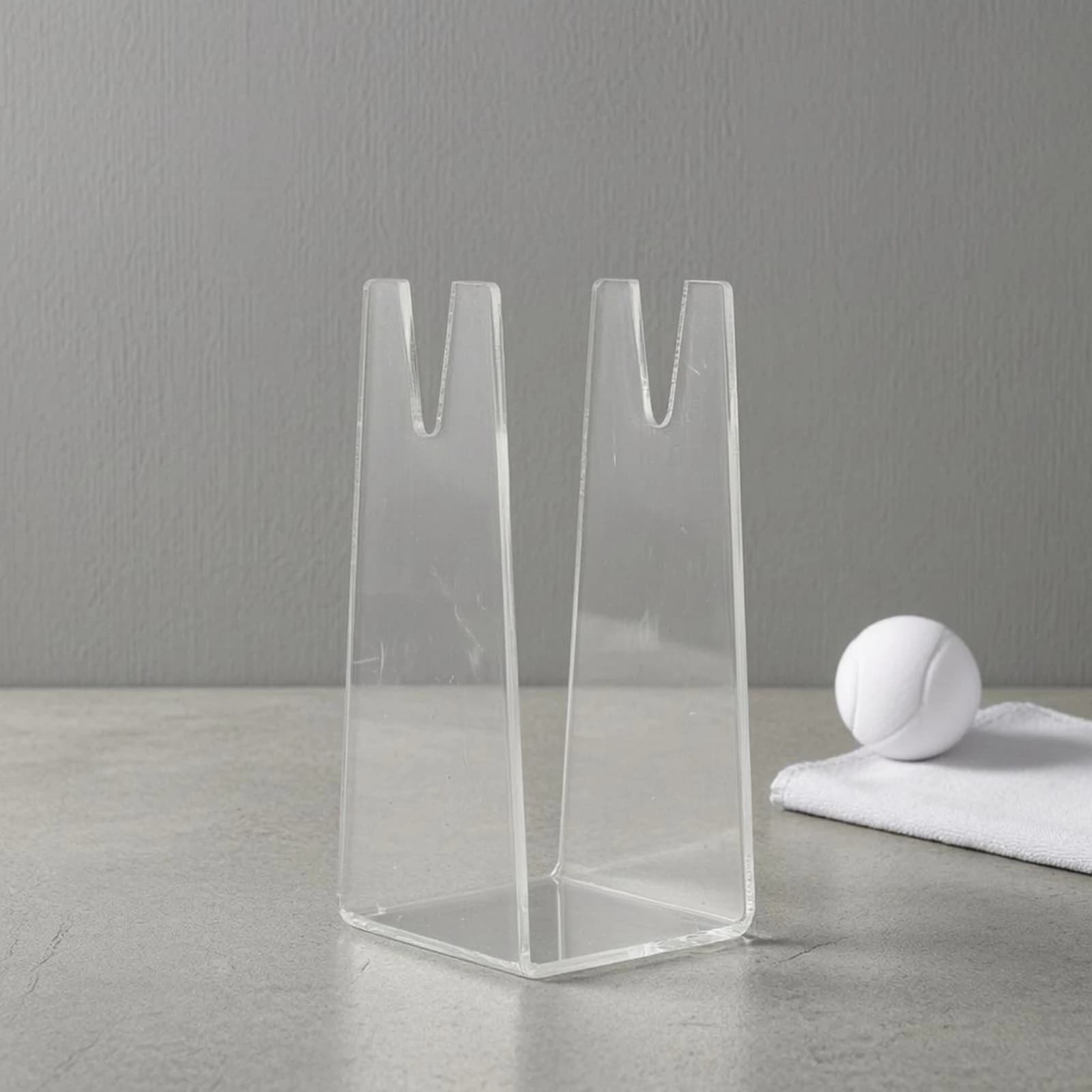 Table Tennis Racket Stand Transparent Table Tennis Paddle Display Stand Table Tennis Paddle Holder Clear Sports Gear Sturdy