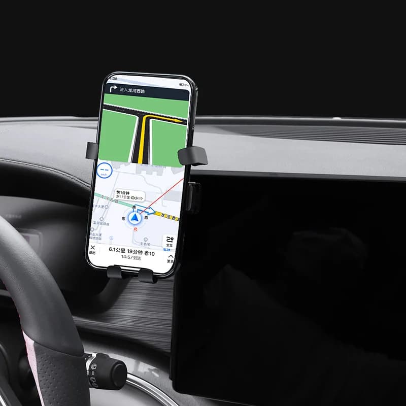 Supporto per telefono cellulare da auto per BYD Seal U EV, Song Yuan PLUS, ATTO 3, Dolphin, Mini, Seagull - Base di fissaggio per navigatore e schermo
