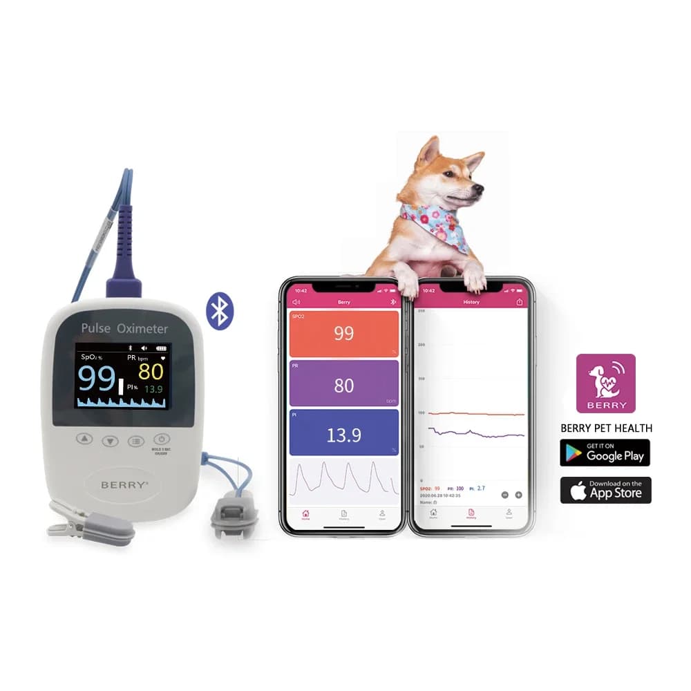 Portable Pulse Oximeter for Veterinary Hospital for Animal Nursing AM1000A
