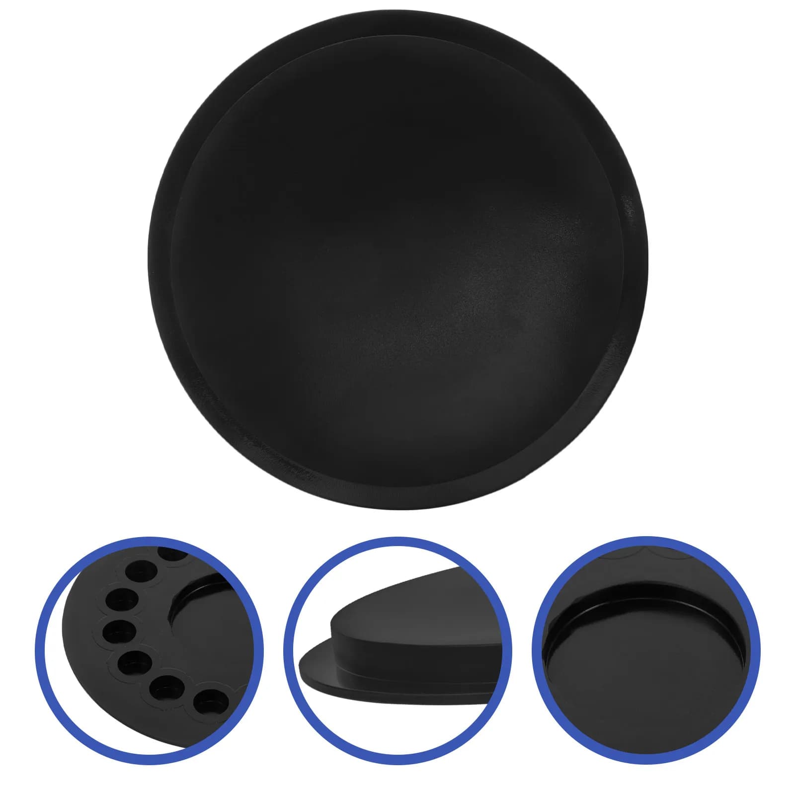 Tappetino per Batteria da Pratica, Pad in Silicone per Riduzione del Rumore, per Batterie Acustiche ed Elettriche, Leggero