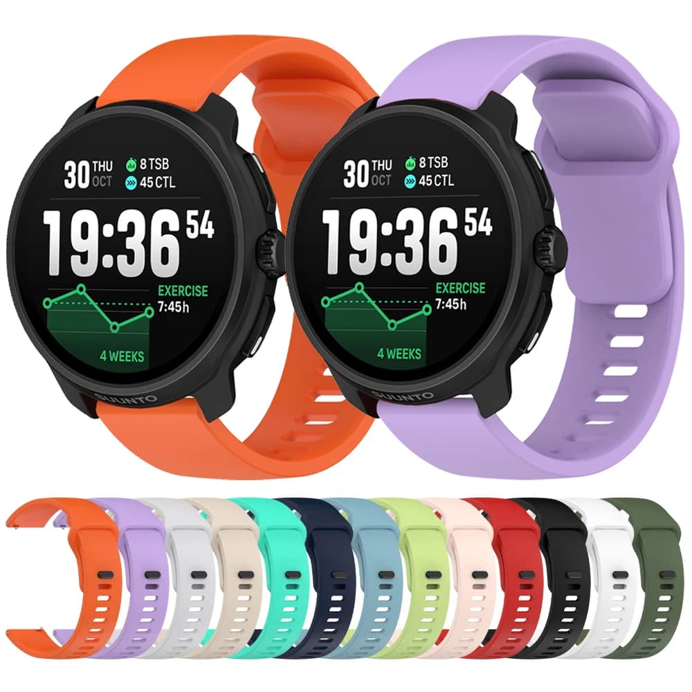 Soft Silicone Watch Strap For SUUNTO Race 2 Sports Bands SUUNTO 9 PEAK PRO DLC/5 PEAK/RACE Run/Ocean/VERTICAL/3 Fitness Bracelet