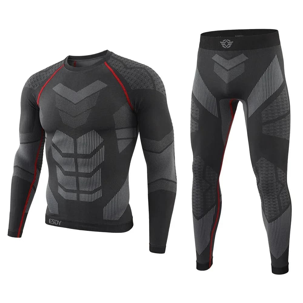 Thermal Intimo Tattico Invernale Senza Cuciture per Uomo, Sportivo Breathable for Training and Cycling