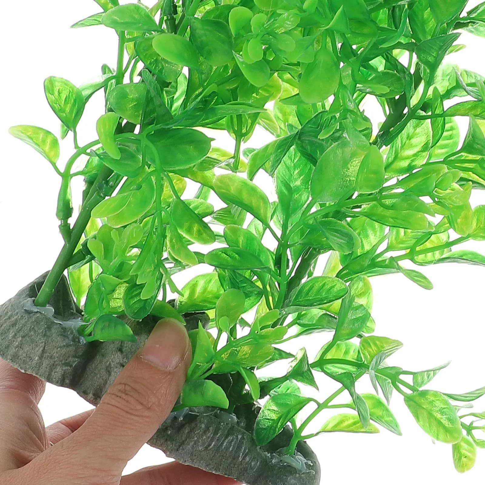Premium Realistic Artificial Aquarium Plants for Fish Tank Reptile Terrarium Turtle Tank Decoration Lifelike Green Aquatic Plant