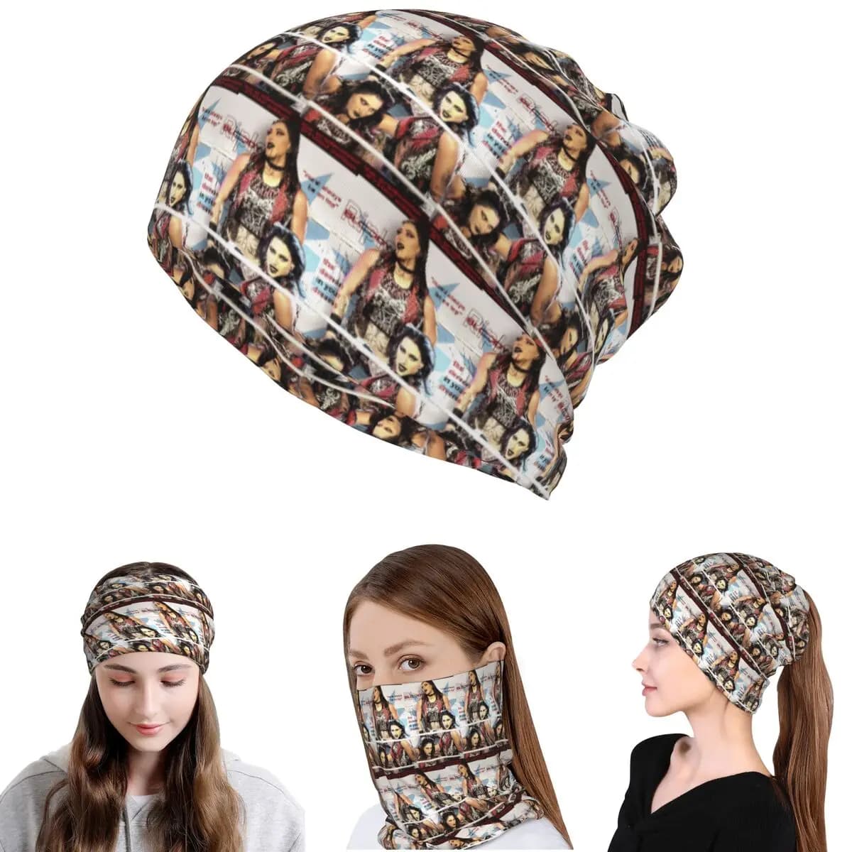 WWE Rhea Ripley Bandana, copricollo, sciarpa, caldo berretto balaclava, cappello per uomo, donna, adulto, per tutte le stagioni