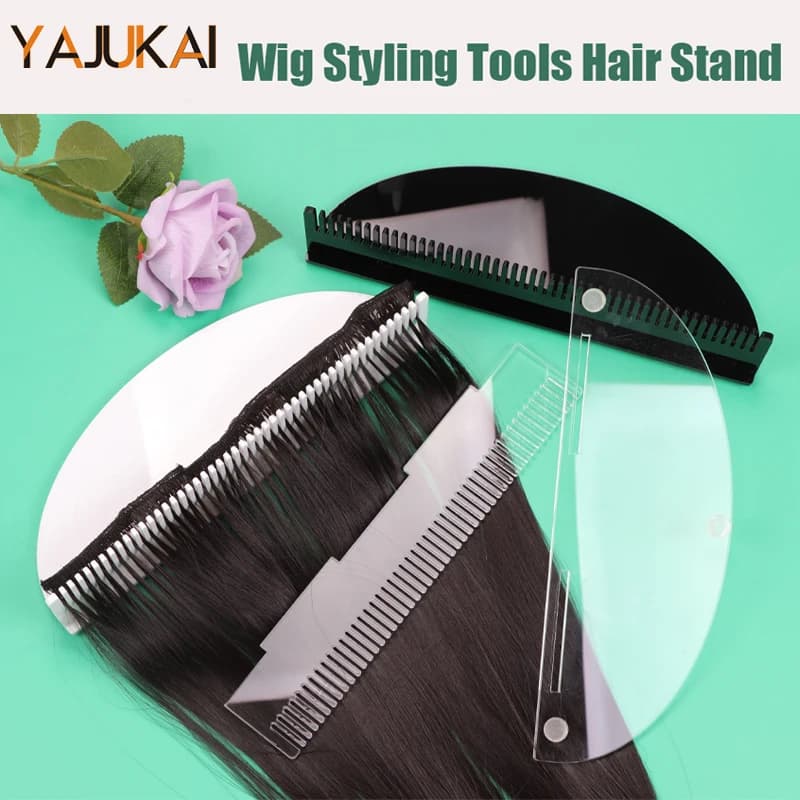 Rack Extension for Transparent Hair Clip In Hair Organizer Ribbon Acrylic Support for Detachable Hair For Display