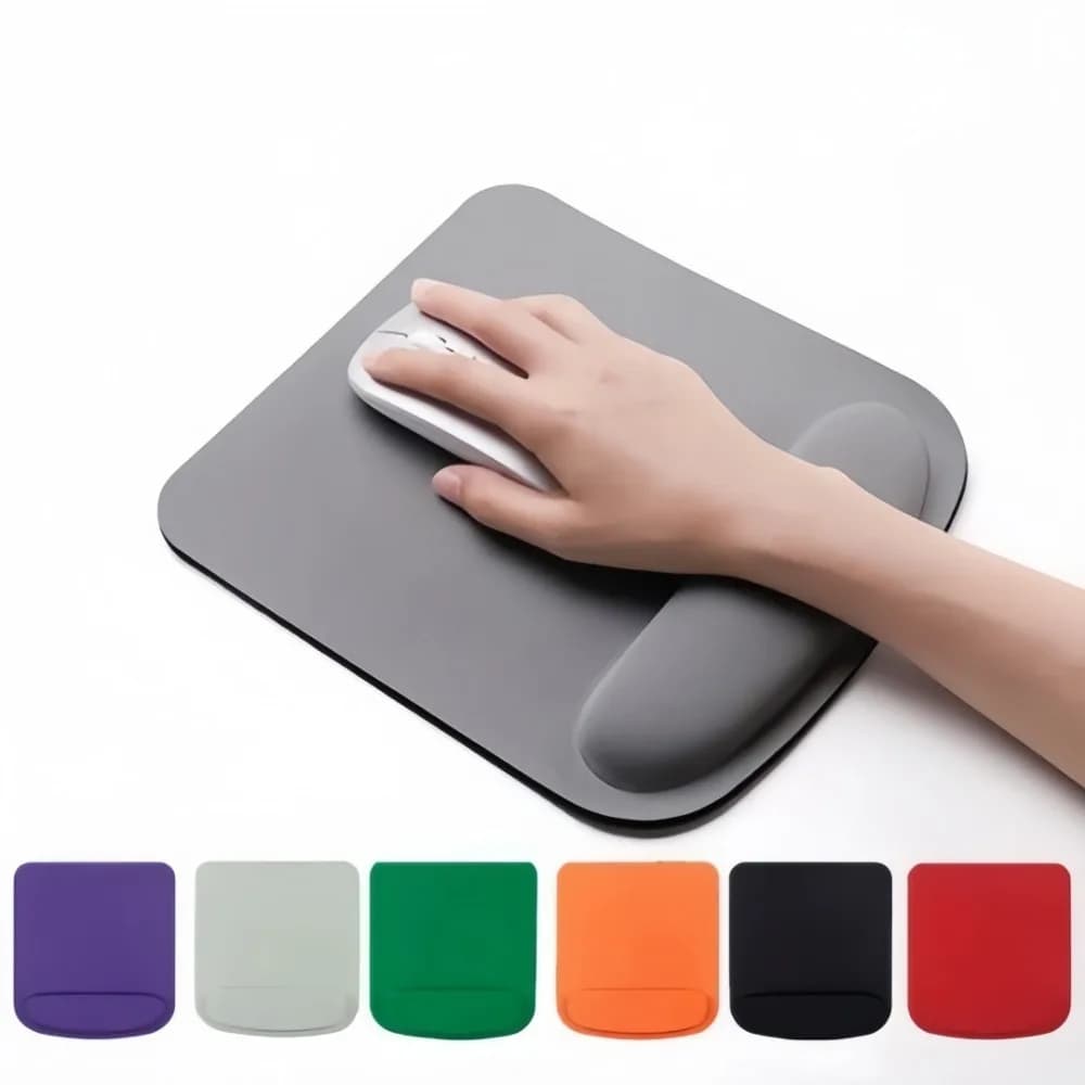 Tappetini per mouse da scrivania in EVA spessa antiscivolo a tinta unita, ergonomici, per computer e giochi, con supporto per il polso, accessori da ufficio