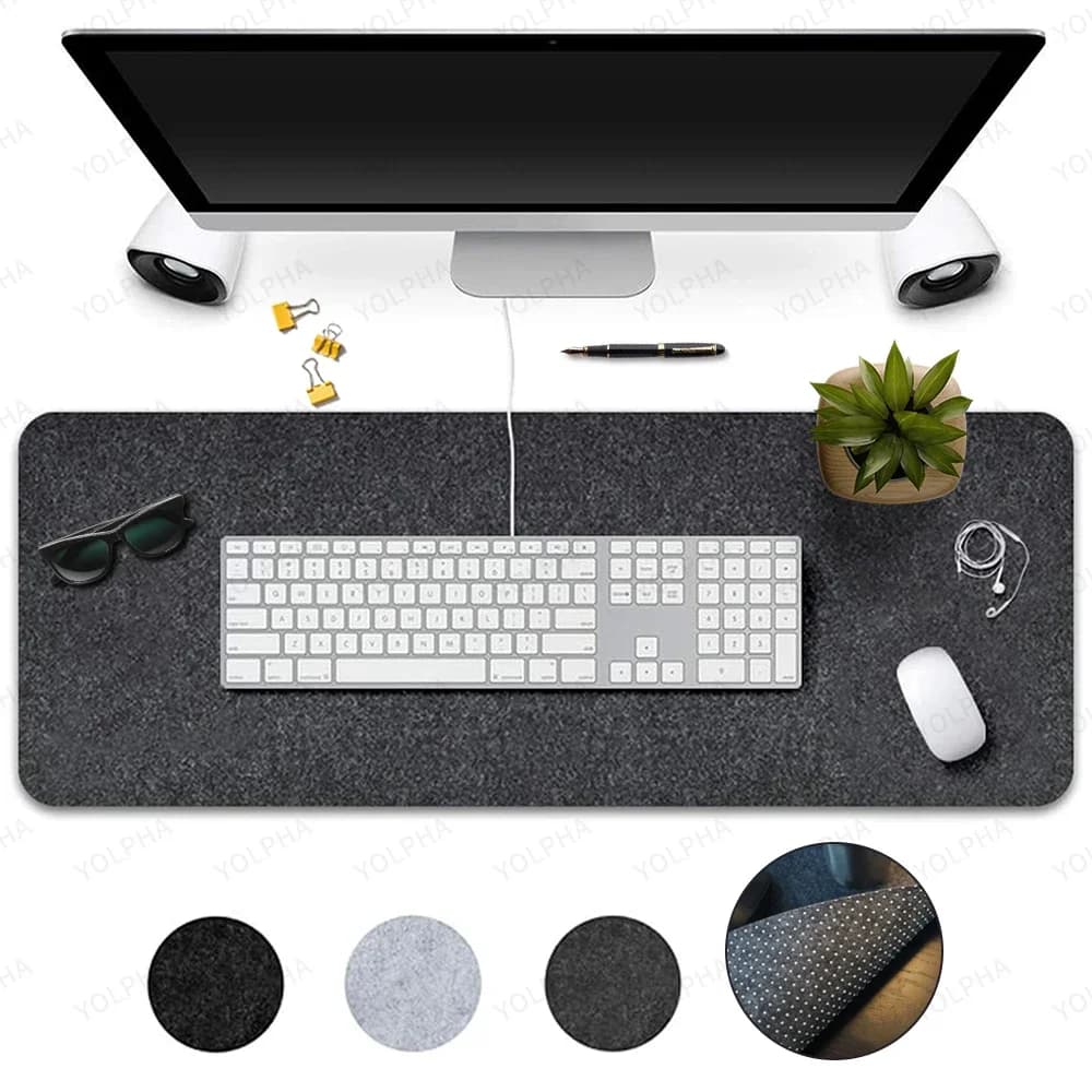 Tappetino per Mouse tappetino protettivo per scrivania per Computer da ufficio in feltro di lana di grandi dimensioni cuscino per Laptop da tavolo accessori da gioco antiscivolo tappetino per tastiera