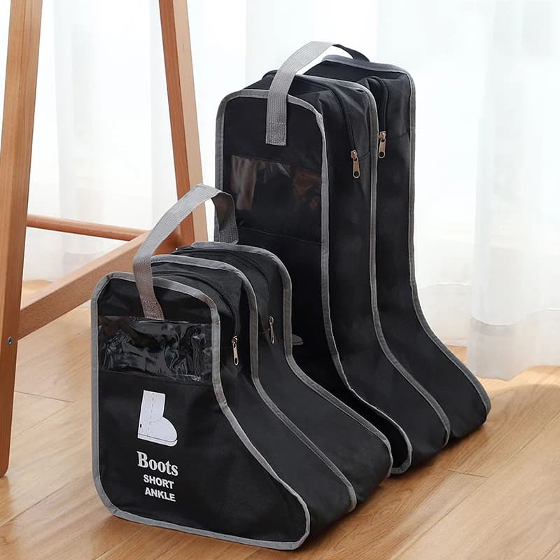 Bags for shoes Covers long riding rain boots Organizer Dustproof Portable Travel Case with Hinge Accessories Supplies Article
