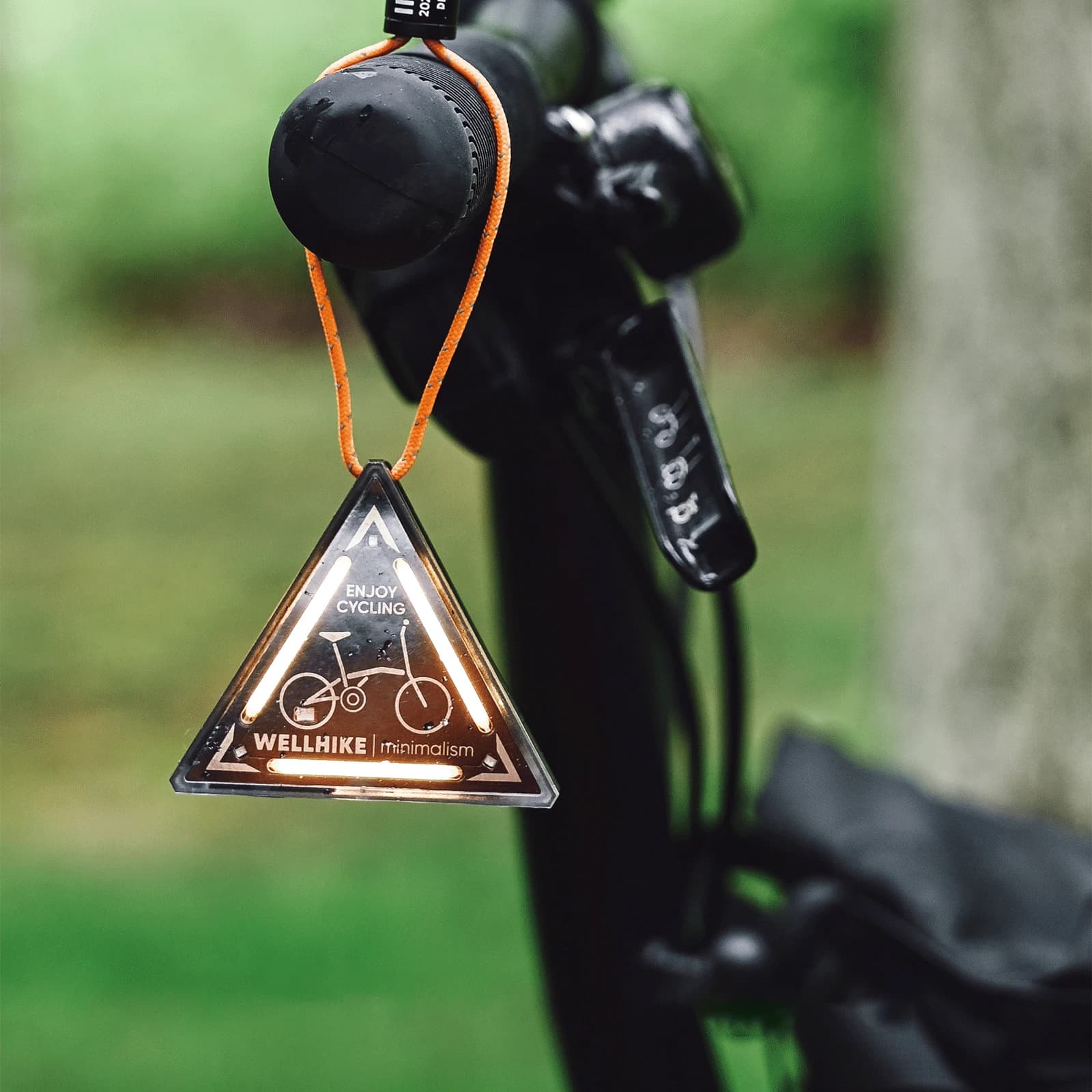 LED Night Riding Warning Light with 4 Lighting Modes Camping Backpack Light Adjustable Brightness Waterproof for Hiking Fishing