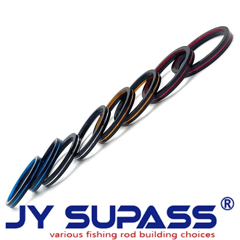JY SUPASS 5pcs R5 wind check fishing rod building kit Trim Ring For Fuji Reel Seat for rod repair Fishing Rod aluminum part