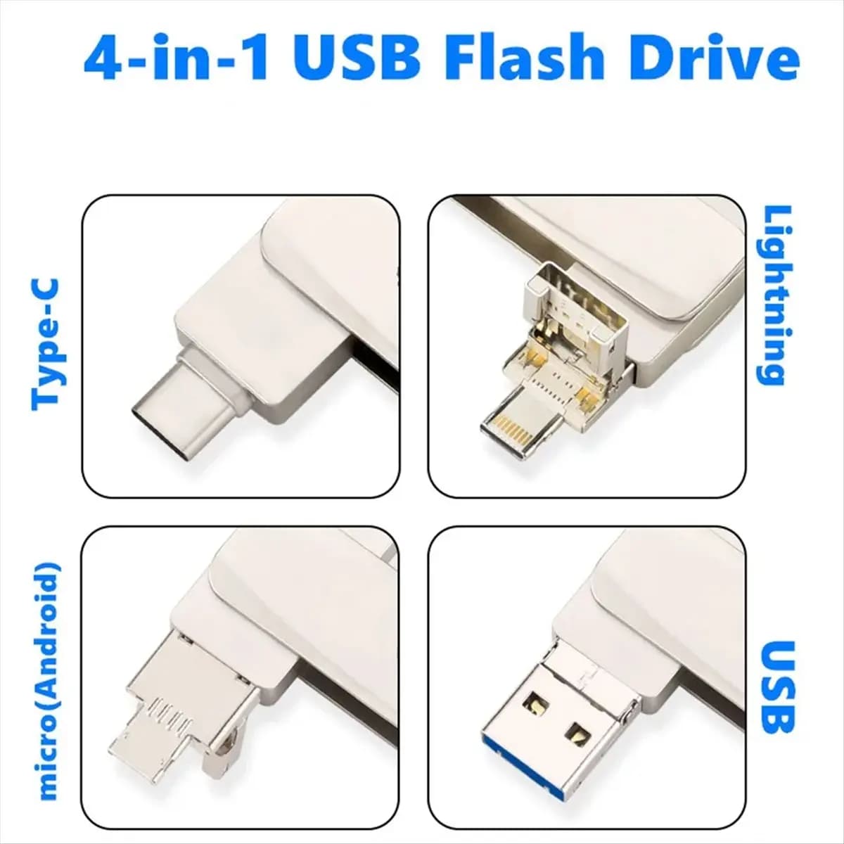 A10I Pen Drive 256 GB OTG Tipo C Chiavetta USB 3.0 per telefono 15 14 13 12 X Chiavetta di memoria esterna per SmartPhone Tablet 256 GB