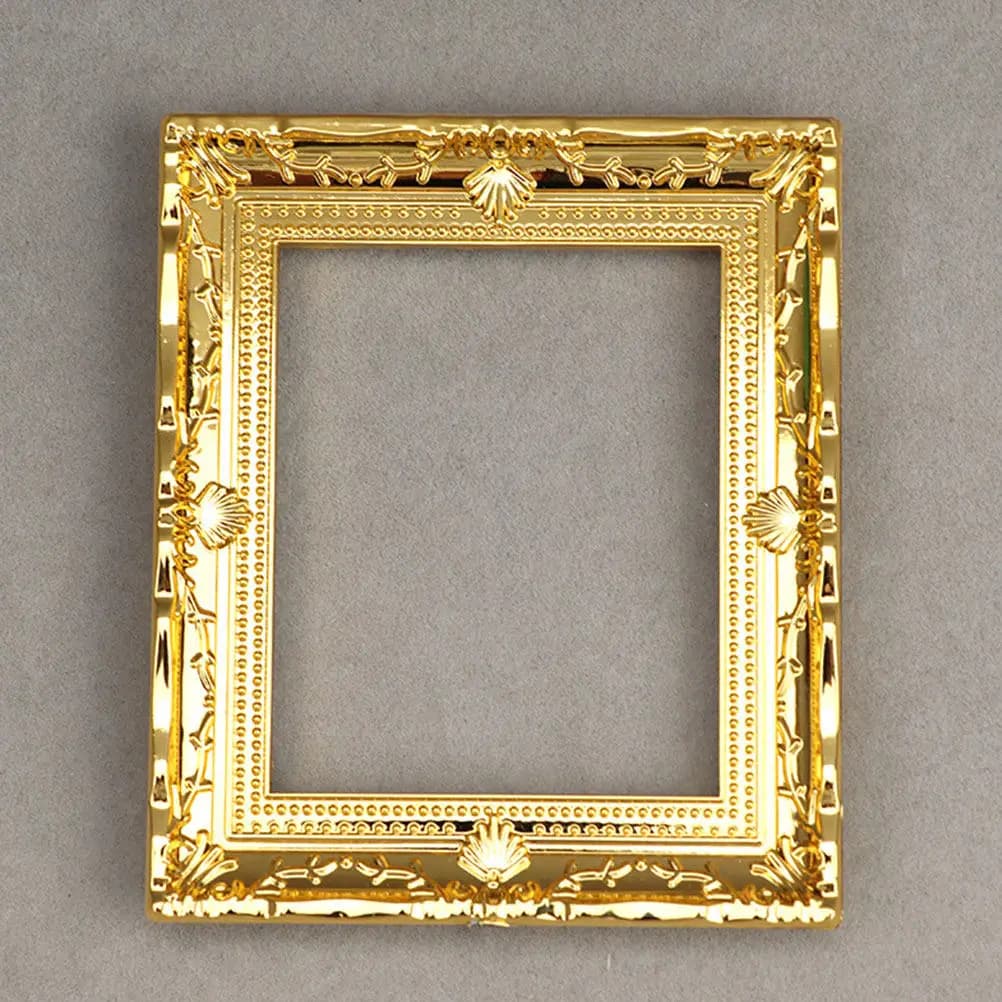 Cornice Miniatura in Plastica, Cornice Decorativa per Foto in Miniatura, Accessori per Pittura Fai-da-Te, Oggetti di Scena per Micro Paesaggi