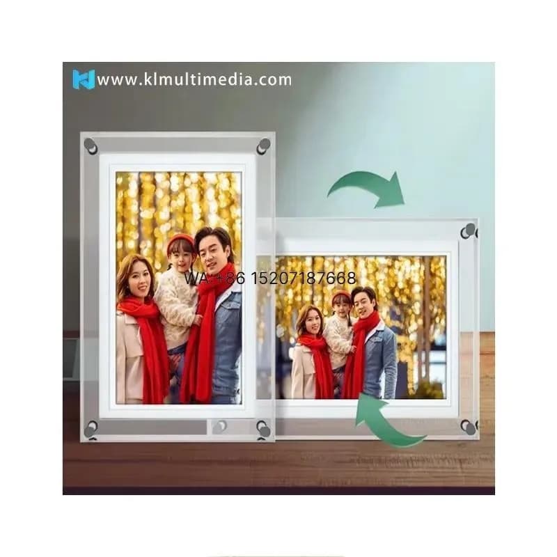 Wmwmnu Digital Art Frame Smart Photo Frame for Displaying Photos and Videos