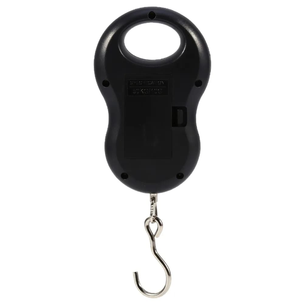 ABS Digital Hanging Scale Black Electronic Weigting Luggage Hook Scale Pocket Size LCD Display Backlight