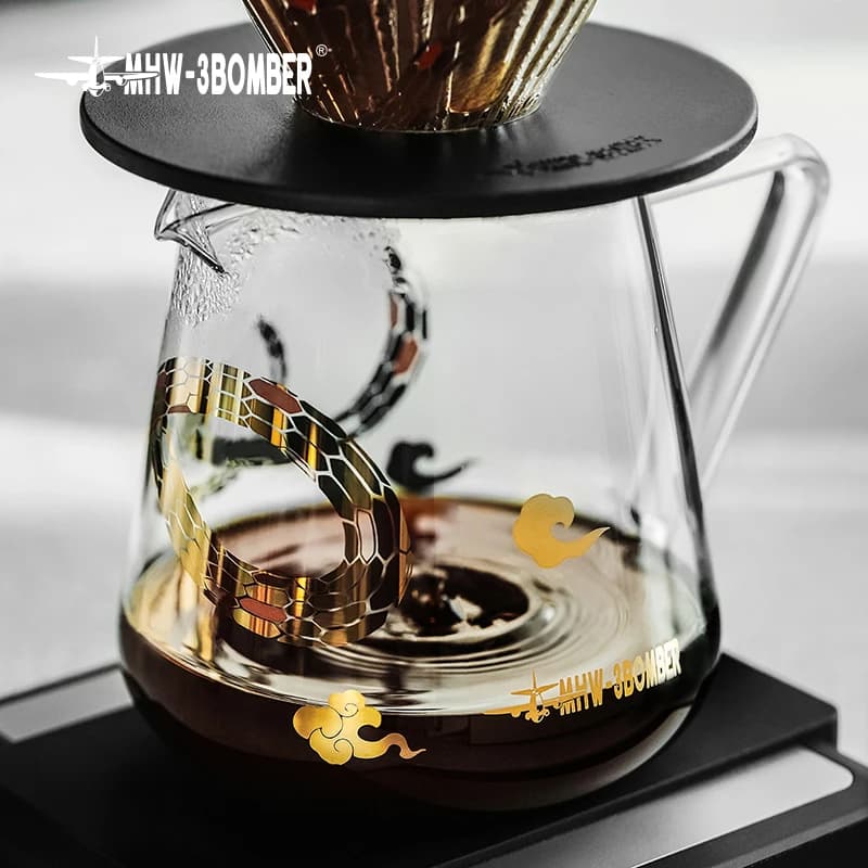 MHW-3BOMBER 500ml Caffettiera Caffettiera in vetro Pour Over Maker Coffee Home Brewer Pot Barista Accessori