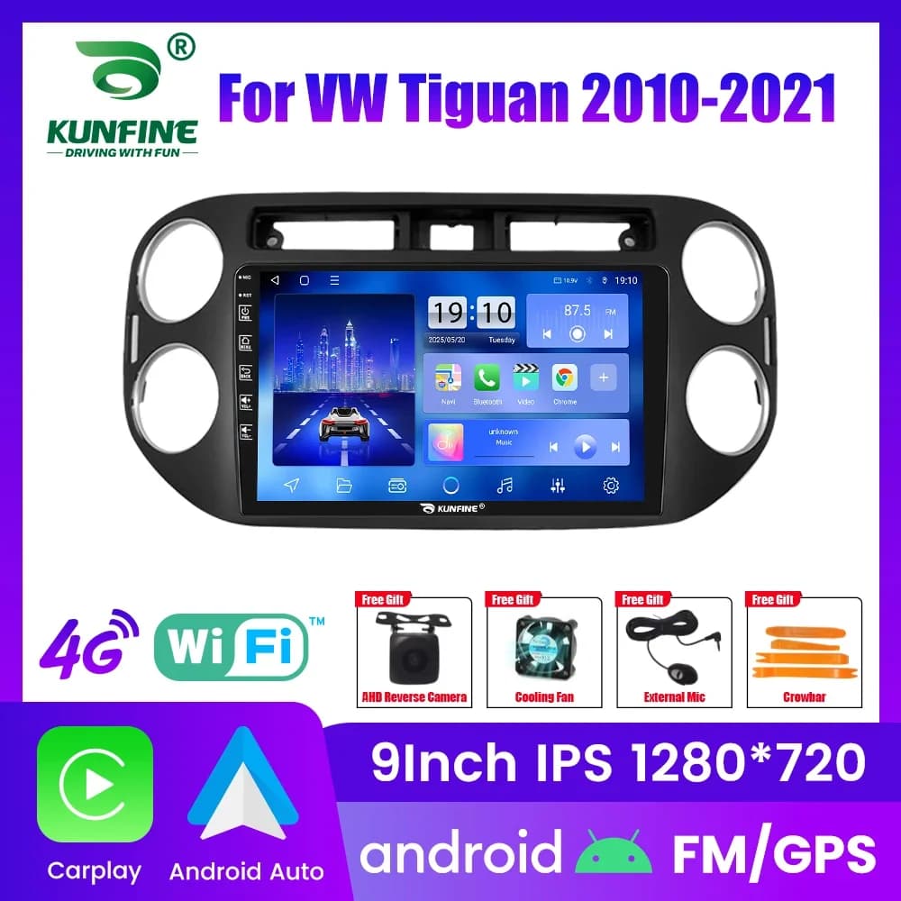 10.33 "Android Autoradio Per Vw Tiguan 2010-2021 Navigazione GPS Lettore Video Multimediale Carplay Android Auto Car Stereo BT FM