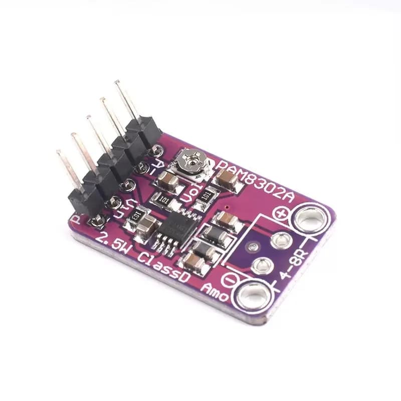 4 pz. Scheda Amplificatore Audio Mono Mini PAM8302 Classe D 2.5W con Volume Regolabile per Altoparlante Fai-da-te Arduino