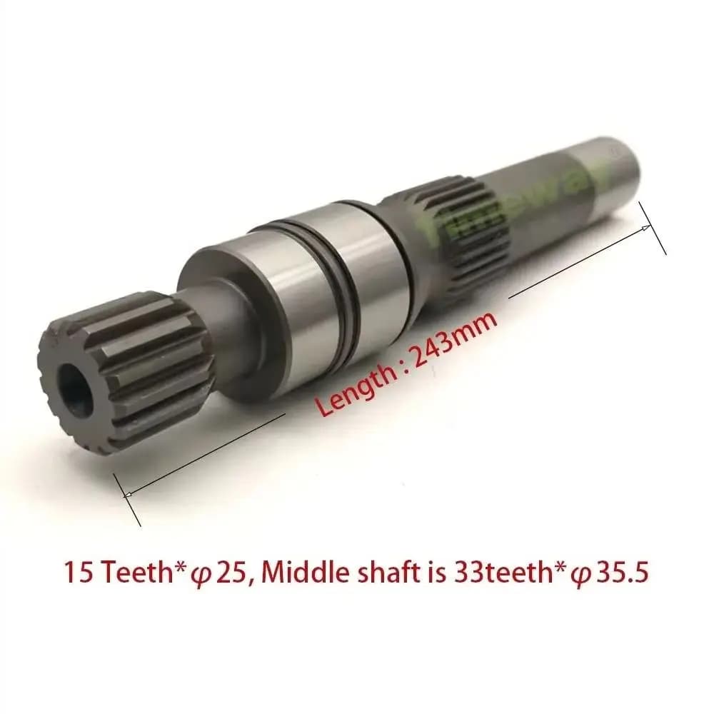 Parti della pompa idraulica MPV046 Albero motore per MPV046C Sauer Danfoss Kit di riparazione della pompa Albero della pompa Freccia T15-L243mm