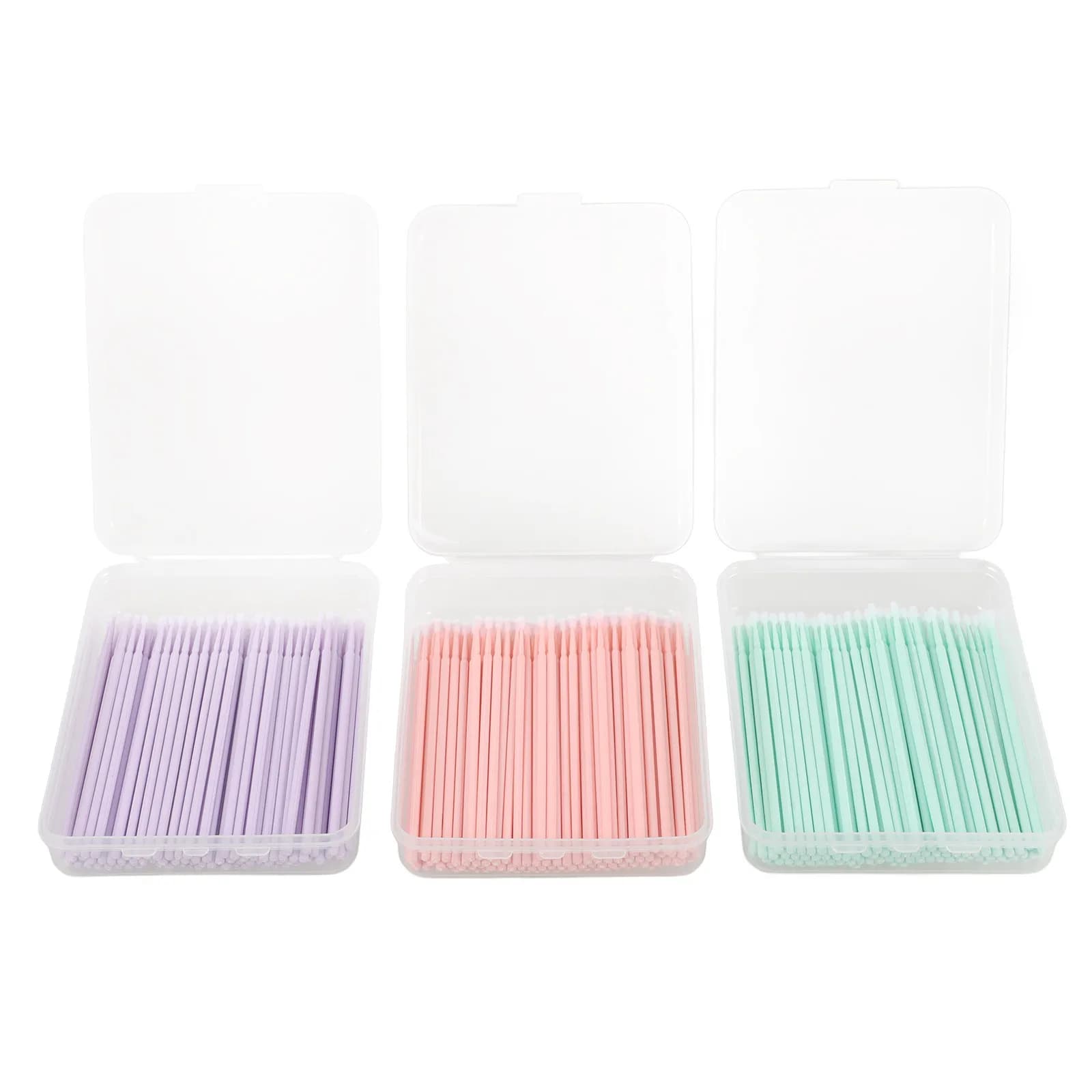 3 Scatole di Bastoncini di Cotone per Rimozione Trucco, Pulizia e Sfumatura Ombretto, Monouso, Punta Singola, Morbidi e Delicati sulla Pelle
