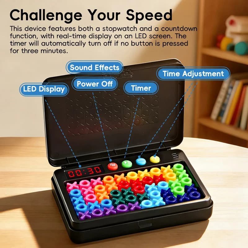 KNYYSECQ Smart XO Puzzle Children's Puzzle Toy Logic Thinking Challenge Toy Parent Child Interactive Game Early Education Gift