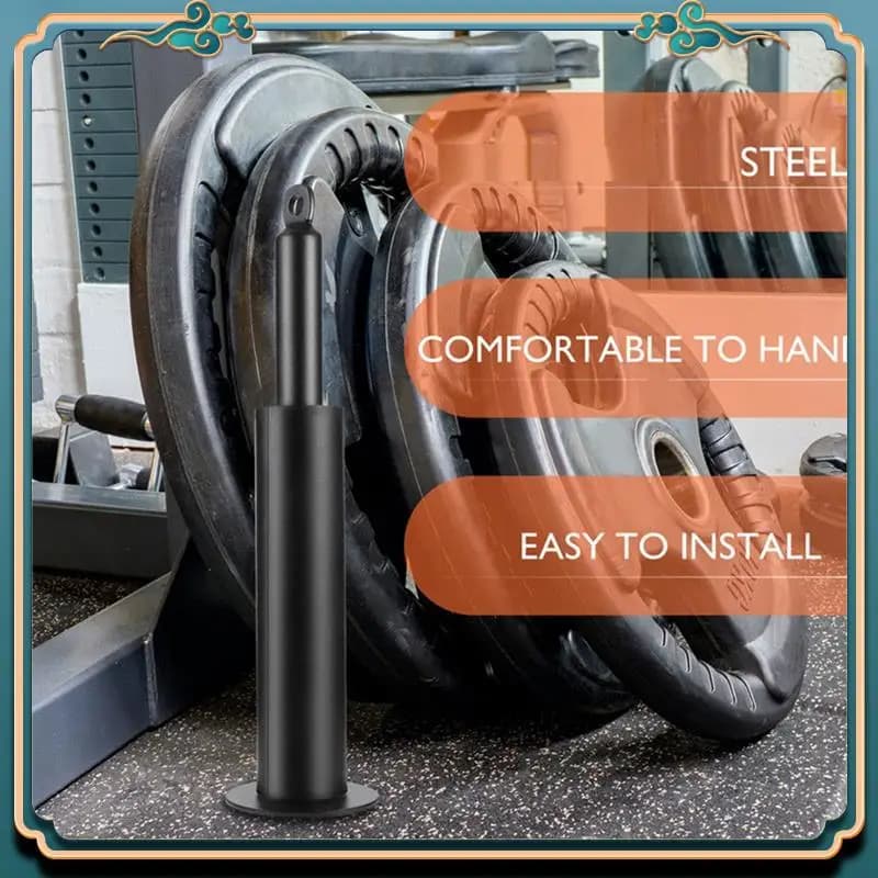 1 Set Gym weight pin Weight plate for barbells Cable supports Perfect load pin for barbells Weight bar for handlebars Black metal
