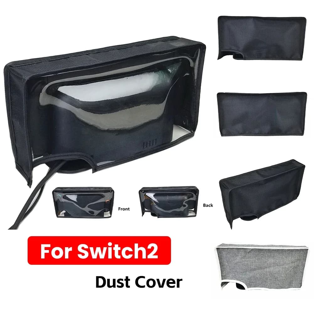 Copertura Antipolvere Anti-Graffio per Switch 2, Protezione per Console e Dock TV, Custodia Protettiva Trasparente