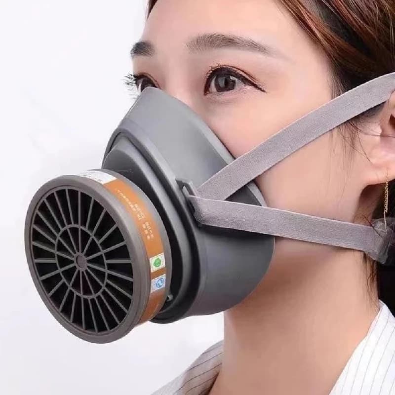 Maschera protettiva anti-fumo con filtro a carbone attivo Respiratore Vernice Prodotti chimici per saldatura Gas tossici