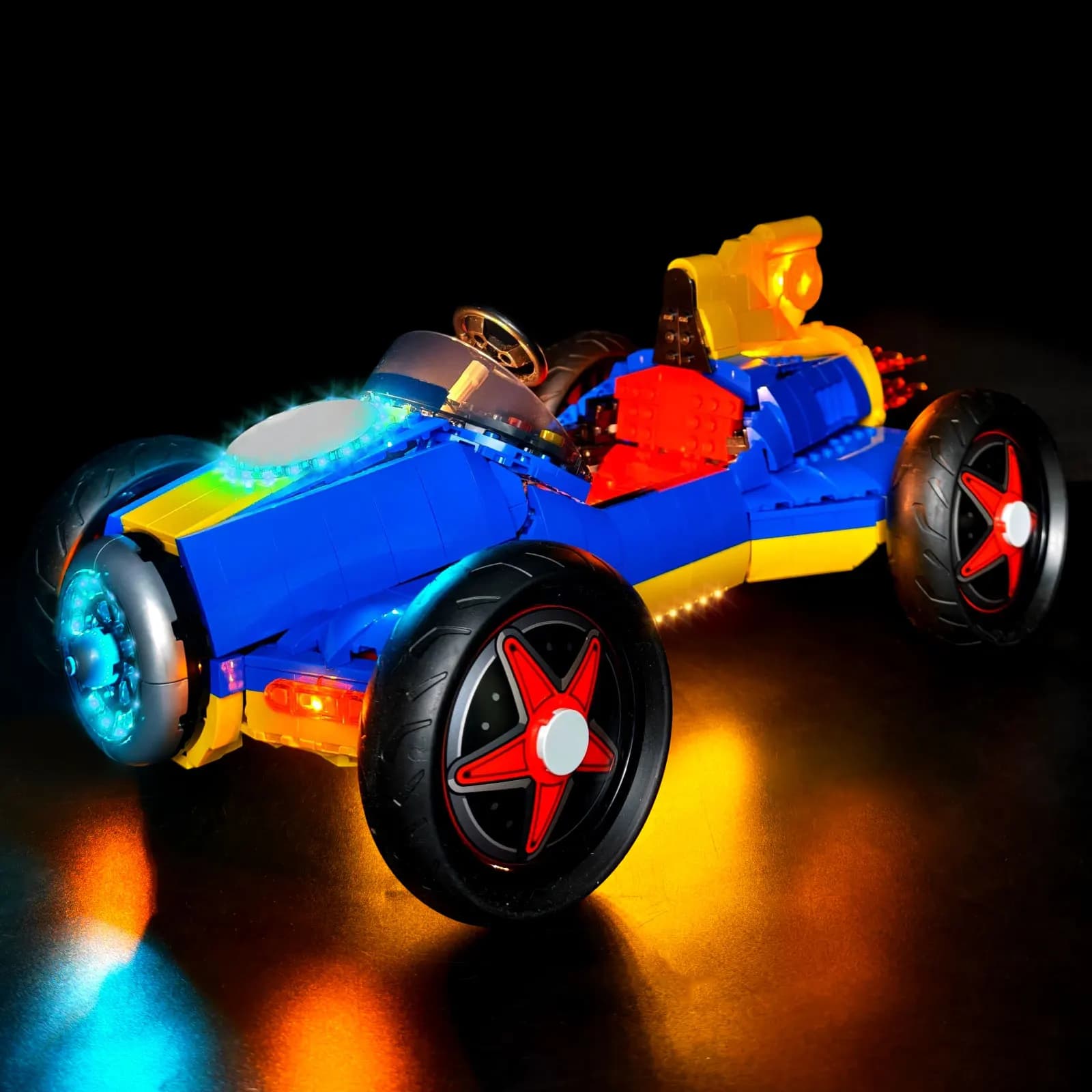 Kit di luci a LED LYBMTWF compatibile con i blocchi da costruzione Lego 72050 Mario Kart (NON include i mattoncini del modello)