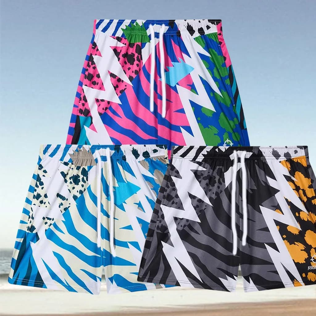 Pantaloncini da basket da uomo con stampa leopardata 2026, nuovo stile estivo, e T-shirt sportiva da donna stampata traspirante ad asciugatura rapida per allenamento